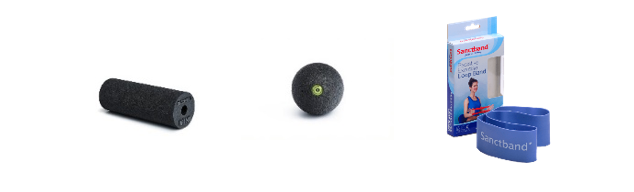 Basketball - Kit 1                   Including;  Blackroll Mini Roller, Trigger Ball 8cm, Sanctband Loop band 13" (1)