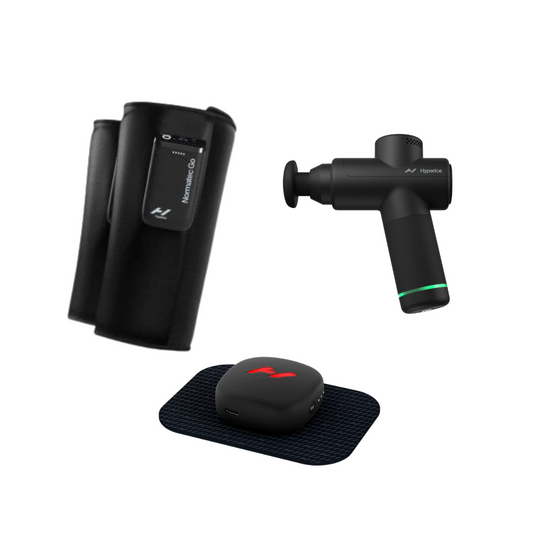 Normatec compression and hypervolt massage gun