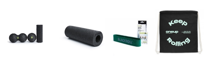 Basketball - Kit 2                    Including;  Blackroll Slim Roller, Mini Roller, Trigger Ball 8cm, Duoball 8cm, Carry Bag, Loop band (Fabric)