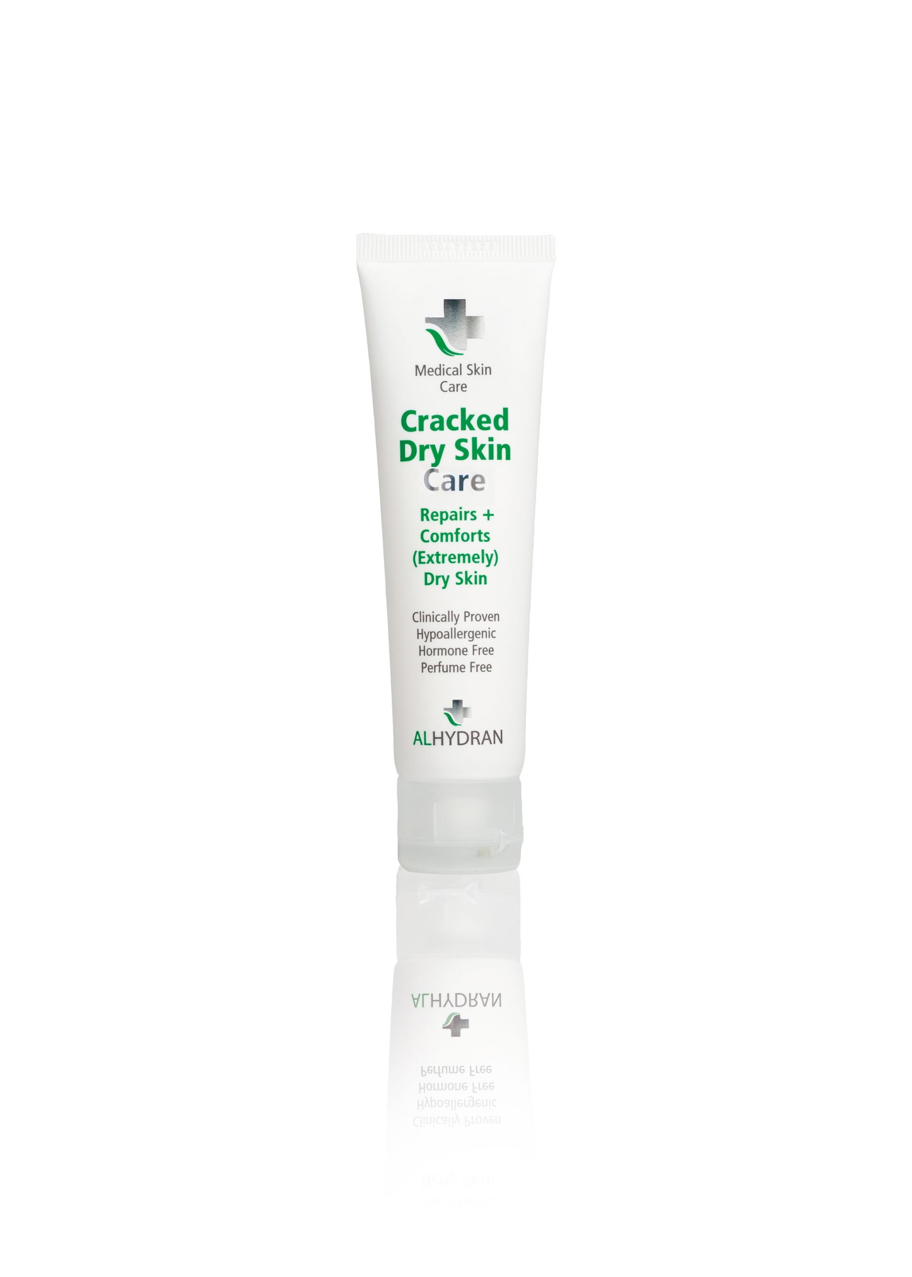 Aloe Vera based ALHYDRAN Cracked Dry Skin Care with Shea Butter and Vitamin B5 for dry cracked skin