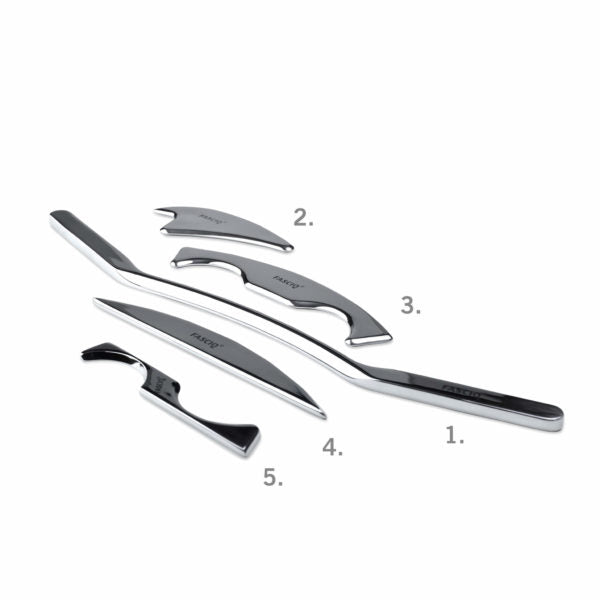 5 massage tools in the FASCIQ IASTM Toolset