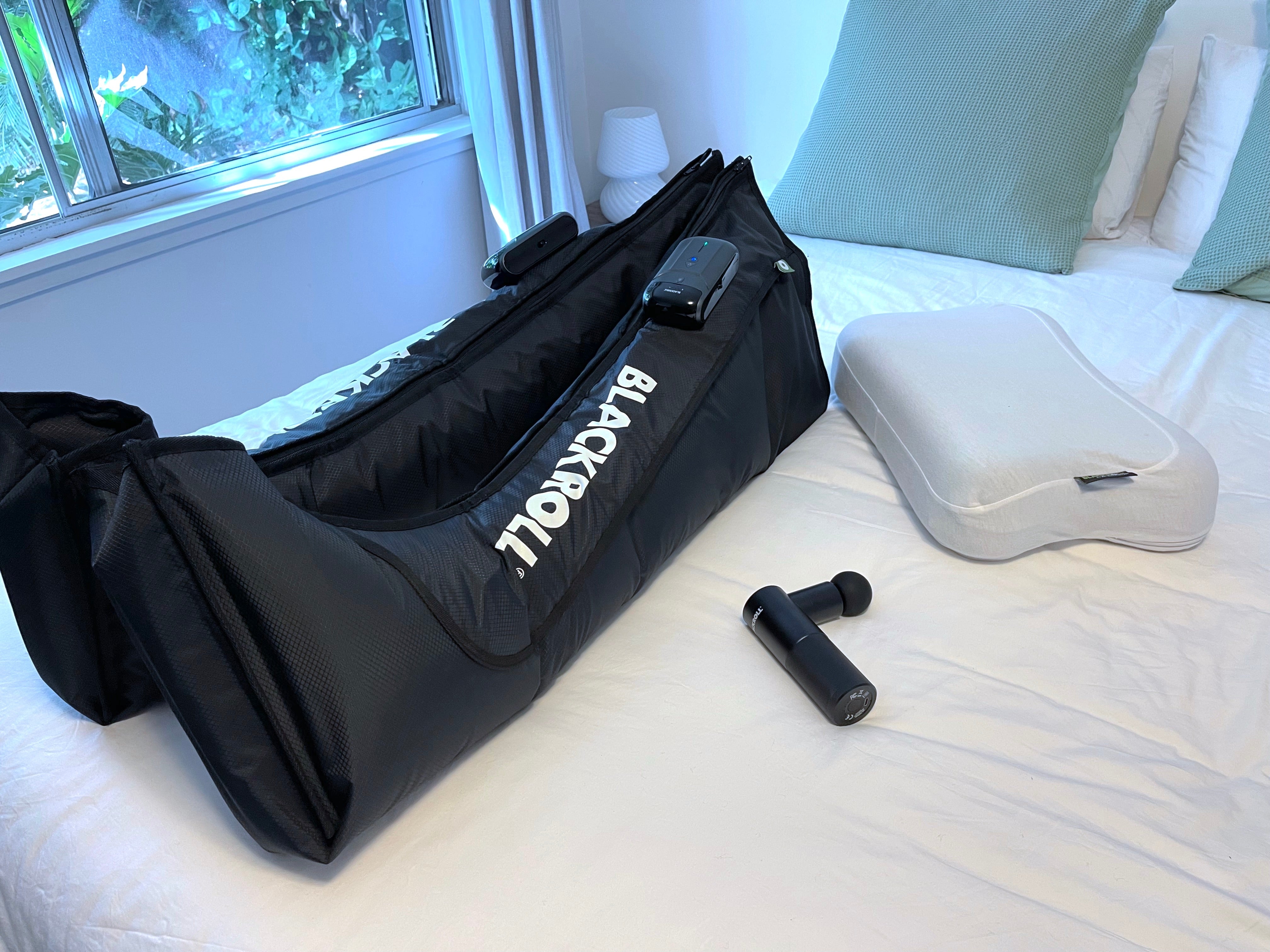Blackroll Performance Recovery Set 2.0 - Including Compression Boots 2.0, Fascia Massage Gun & Recovery Pillow