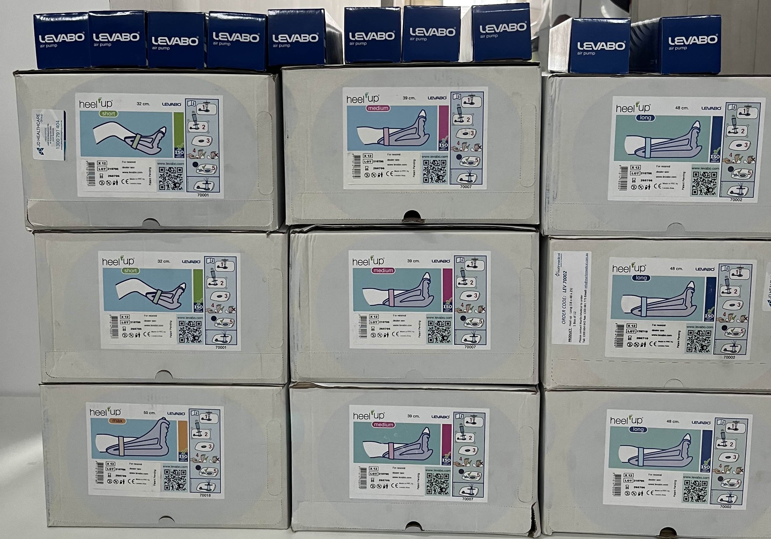 Levabo Heel Up Pressure Ulcer Preventers - Big Bundle Clearance Stock 70% off Sale.