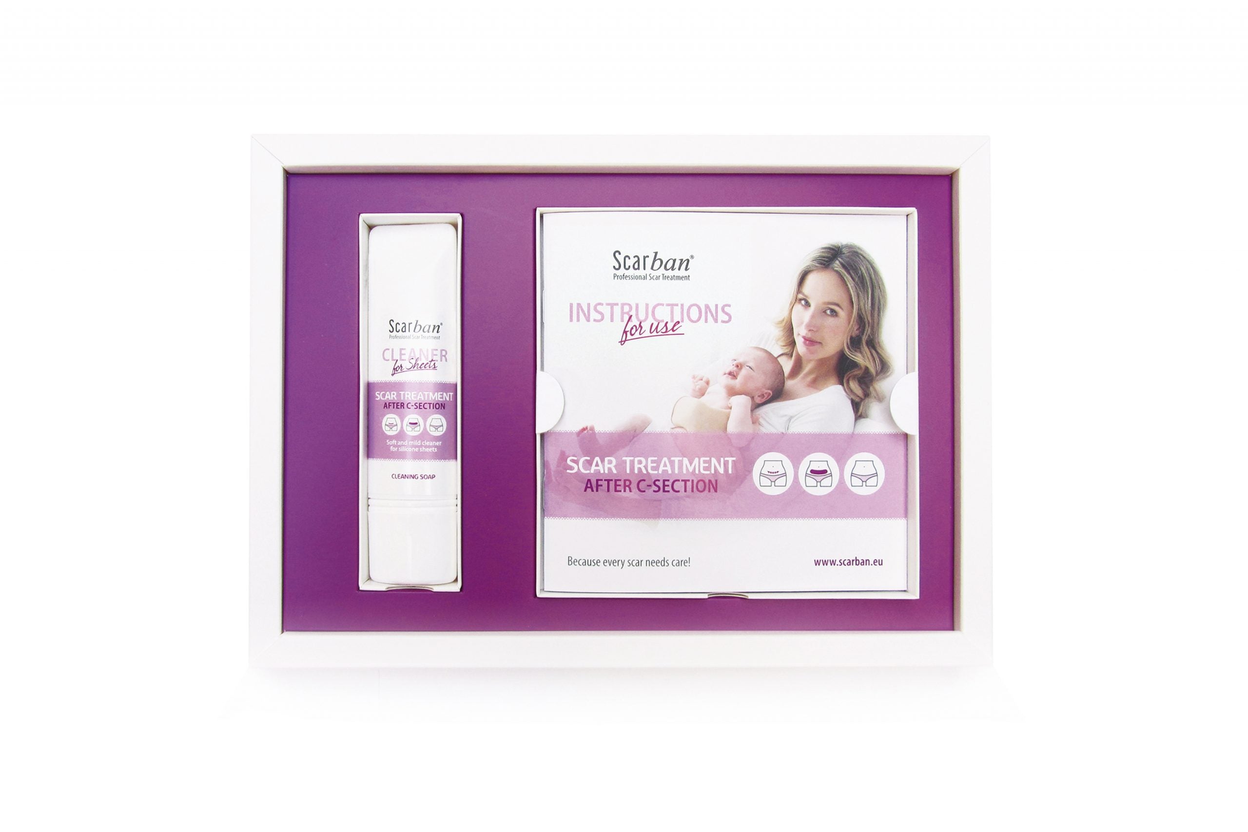 Silicone gel and scar sheeting for C-section scar treatment