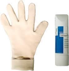 Close-up of Scarban Elastic glove texture – breathable, medical-grade silicone sheeting for scars