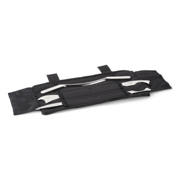 Massage toolset with travel pouch